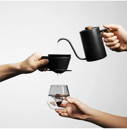 MHW-3BOMBER Pour Over Coffee Maker Set 500ml Glass Pour Over Coffee Dripper Filter Coffee Maker  Filter Paper Coffee Accessories