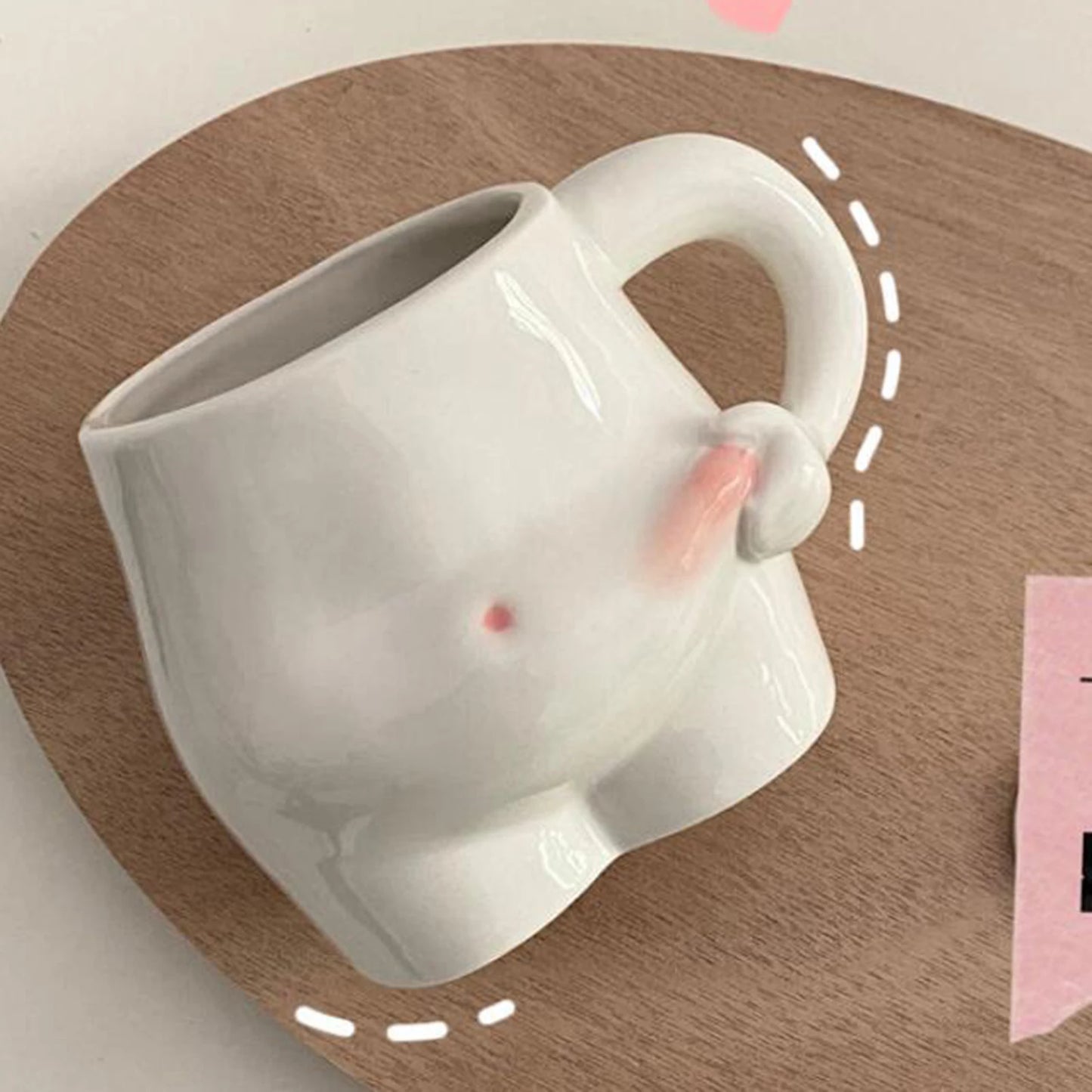 Coffee Mug Creative Tableware Durable Tea with Handle Water Cups Reusable Belly Mug for Party Household Festivals Office