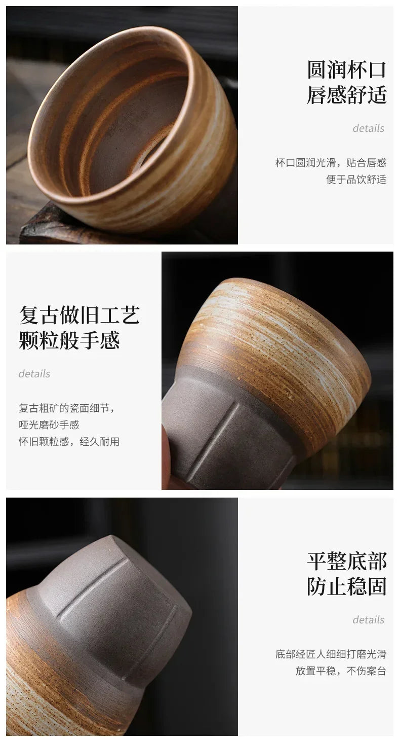 Mug Coarse Ceramic Coffee Mug Cup Tea Cup Vintage Rough Pottery Coffee Mug Tea Cup