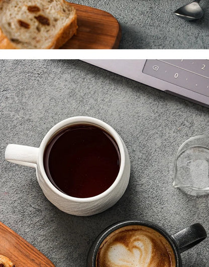 550ml Minimalist Style Ceramic Frosted Mug Male Coffee Milk Cup Large Capacity Drinking Cup Household Couple Water Tea CupMug