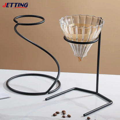 Pour Over Coffee Rack Coffee Maker Drip Filter Cup Rack Stand Brewer Holder Hand Drip Bracket Pour Over Dripper Maker Drip