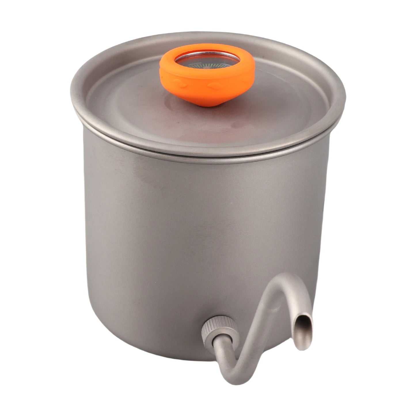 Pour Over Coffee Kettle Outdoor Ti Pour Over Coffee Kettle 400ml Gooseneck Tea Kettle with Thermometer and Folding Handle