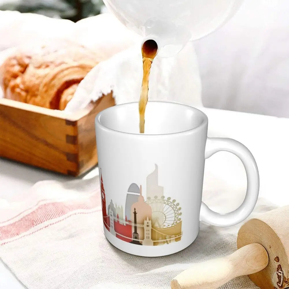 London Mug Funny Ceramic Coffee Cups Tea Mugs Milk Cup Drinkware Gift for Friends