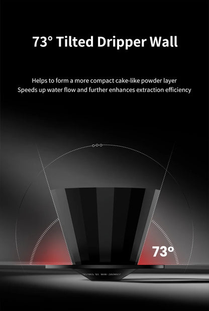 MHW-3BOMBER Pour Over Coffee Maker Set 500ml Glass Pour Over Coffee Dripper Filter Coffee Maker  Filter Paper Coffee Accessories