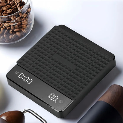 High-precision Electronic Coffee Scale with Waterproof Pad LED Display USB Timing Professional Home Coffee Accessories 3kg/5kg