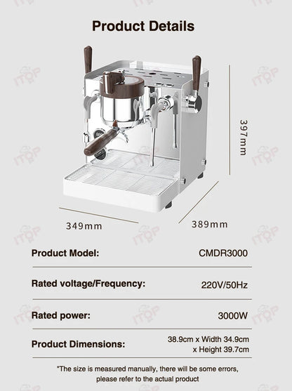ITOP CMDR3000 Coffee Machine Commercial Dual-Pump Triple-Thermoblock 3000W Stepless Pressure Control PID System for Cafe
