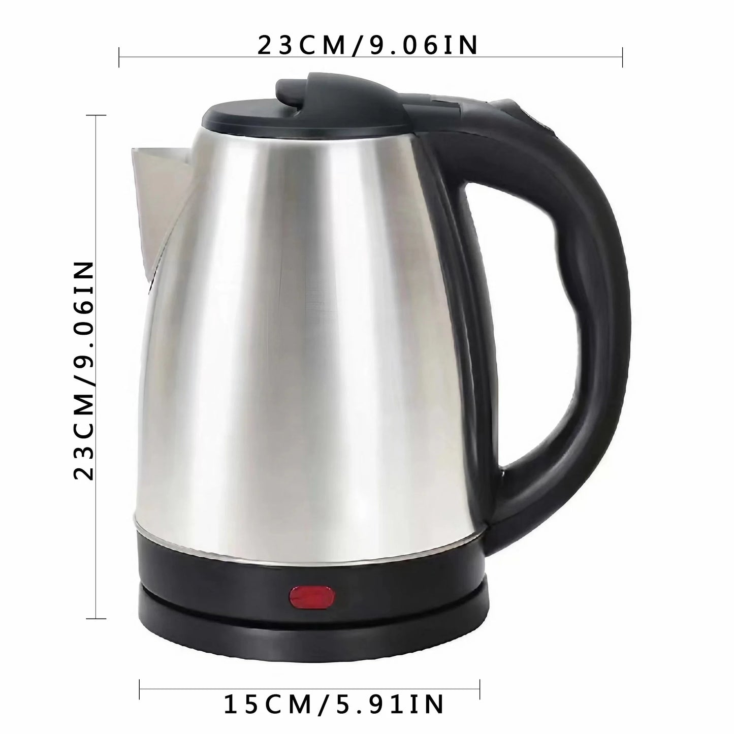 2L Electric Kettle1000W Stainless Steel Teapot with Auto Shut-Off Anti-Dry Design,Quick Boil for Home Kitchen,Durable Kitchenwar
