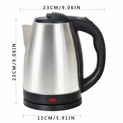2L Electric Kettle1000W Stainless Steel Teapot with Auto Shut-Off Anti-Dry Design,Quick Boil for Home Kitchen,Durable Kitchenwar