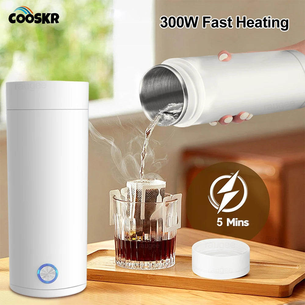 Electric Kettle Boiling Water Heater Mini Portable Boil Water Bottle For Coffee Milk Tea Fast Boiling Water Port Electric Kettle