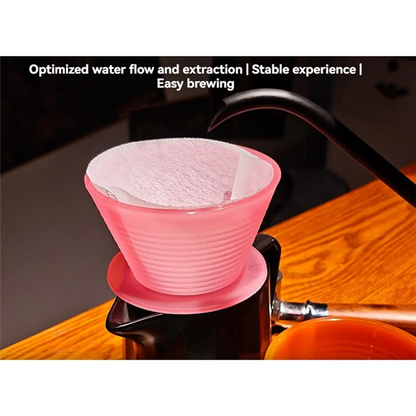 A74G-Pour Over Coffee Dripper Filters Cups Hand Pouring Slow Brewing Coffee Pour Over For Cafe Travel Home