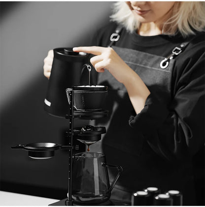 MHW-3BOMBER Pour Over Coffee Maker Set 500ml Glass Pour Over Coffee Dripper Filter Coffee Maker  Filter Paper Coffee Accessories