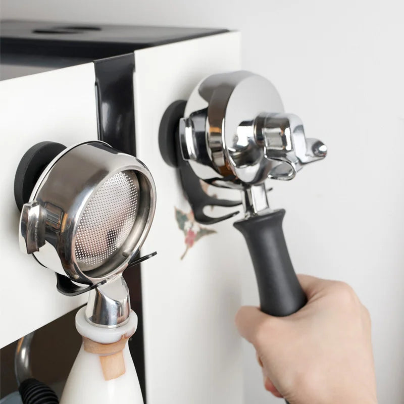 Coffee Handle Magnetic Hook Bottomless Bottom Horn Handle Storage Hanger Powder Hammer Powder Bowl Accessories Storage Bracket