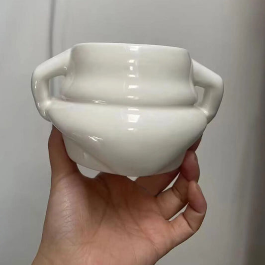 Coffee Mug Creative Tableware Durable Tea with Handle Water Cups Reusable Belly Mug for Party Household Festivals Office