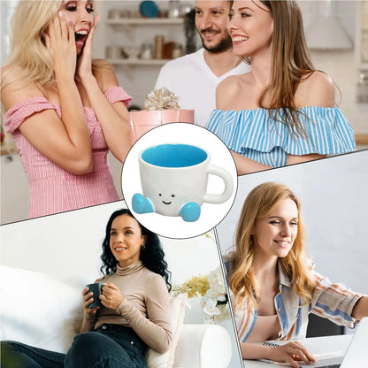 Funny Coffee Mug Adorable Home Kitchen Drinkware Ceramic Funny Coffee Cup for Wine Latte Water Hot Cocoa Cold Hot Drinks