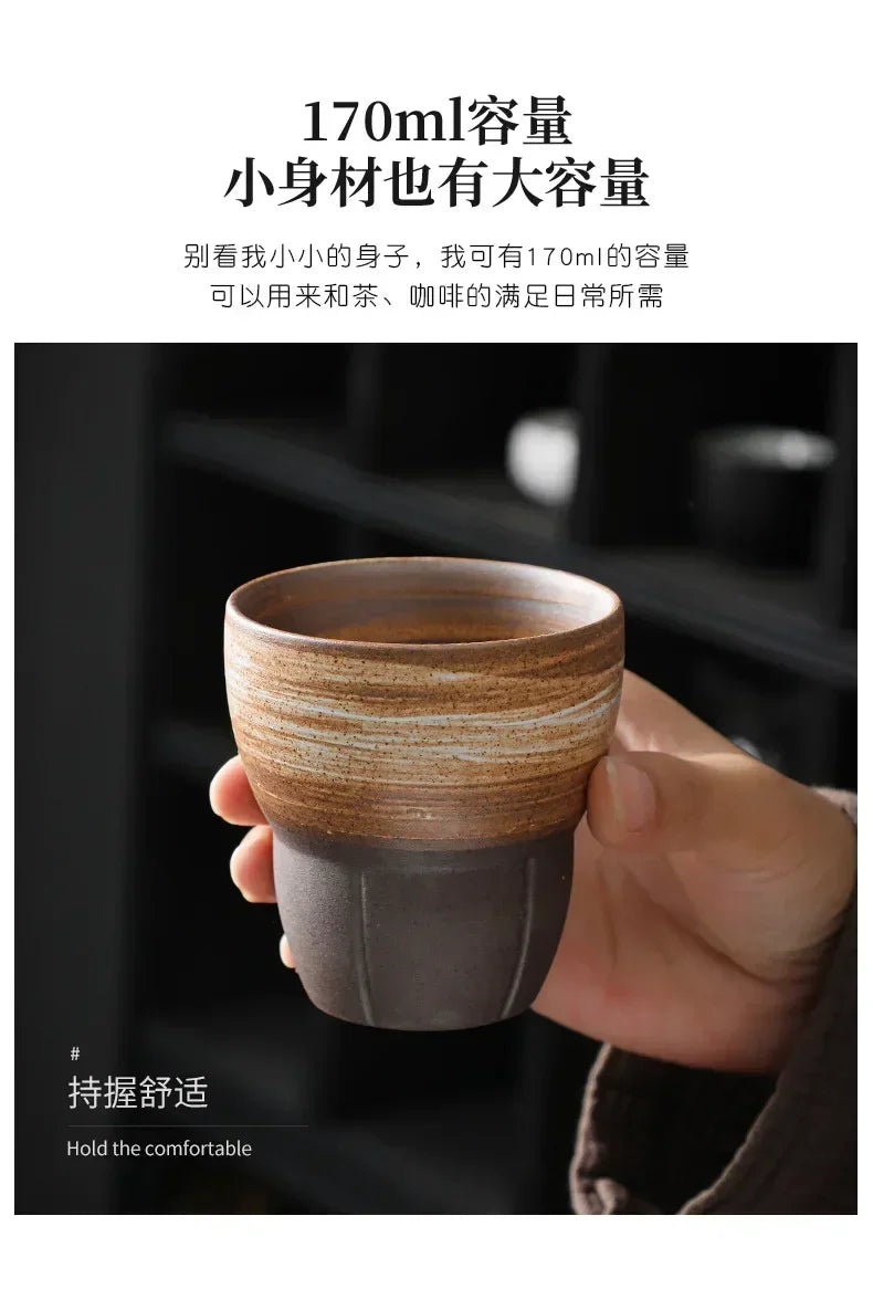 Mug Coarse Ceramic Coffee Mug Cup Tea Cup Vintage Rough Pottery Coffee Mug Tea Cup