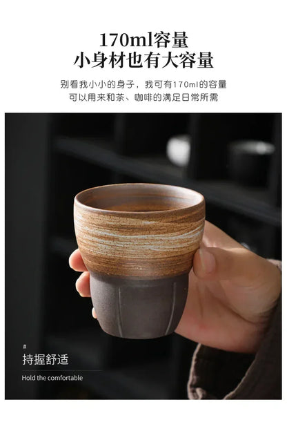 Mug Coarse Ceramic Coffee Mug Cup Tea Cup Vintage Rough Pottery Coffee Mug Tea Cup