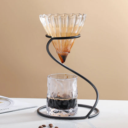 Pour Over Stand Coffee Station Pour Over Coffee Dripper Minimalist Coffee Maker Drip Filter Cup Stand Hand Drip Coffee Bracket