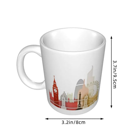 London Mug Funny Ceramic Coffee Cups Tea Mugs Milk Cup Drinkware Gift for Friends