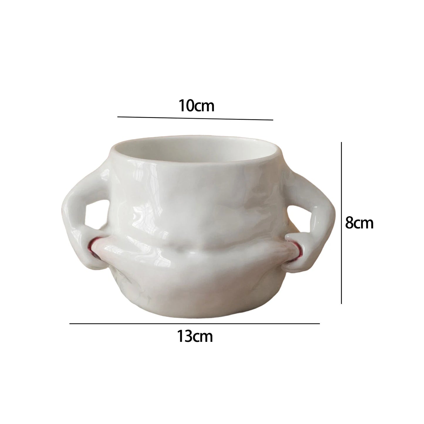 Coffee Mug Creative Tableware Durable Tea with Handle Water Cups Reusable Belly Mug for Party Household Festivals Office