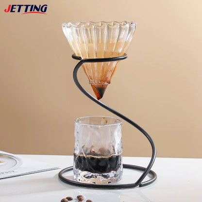 Pour Over Coffee Rack Coffee Maker Drip Filter Cup Rack Stand Brewer Holder Hand Drip Bracket Pour Over Dripper Maker Drip