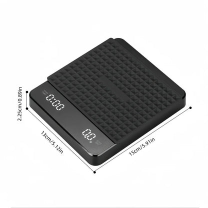 High-precision Electronic Coffee Scale with Waterproof Pad LED Display USB Timing Professional Home Coffee Accessories 3kg/5kg