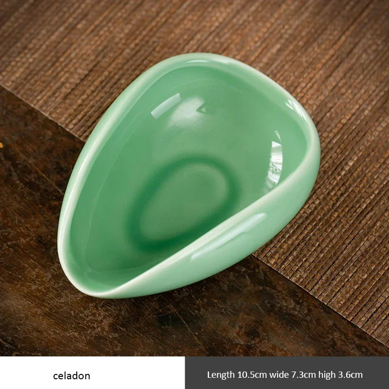 Coffee Accessories Compact Ceramic Ware Espresso Bean Scoop Food-Safe Bean Scoop For Cafe Use Tea Enthusiasts Coffee Gift