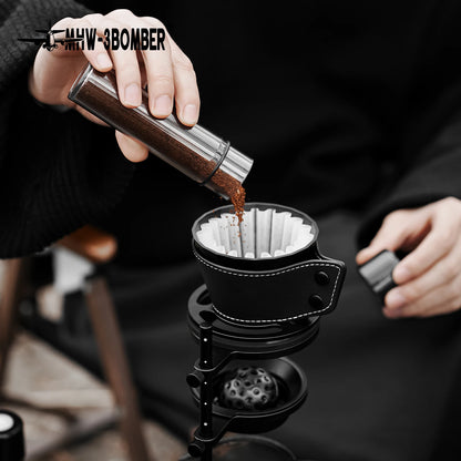 MHW-3BOMBER Pour Over Coffee Maker Set 500ml Glass Pour Over Coffee Dripper Filter Coffee Maker  Filter Paper Coffee Accessories