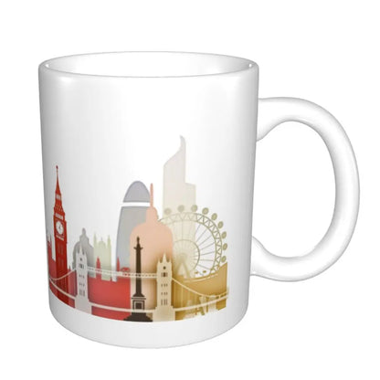 London Mug Funny Ceramic Coffee Cups Tea Mugs Milk Cup Drinkware Gift for Friends