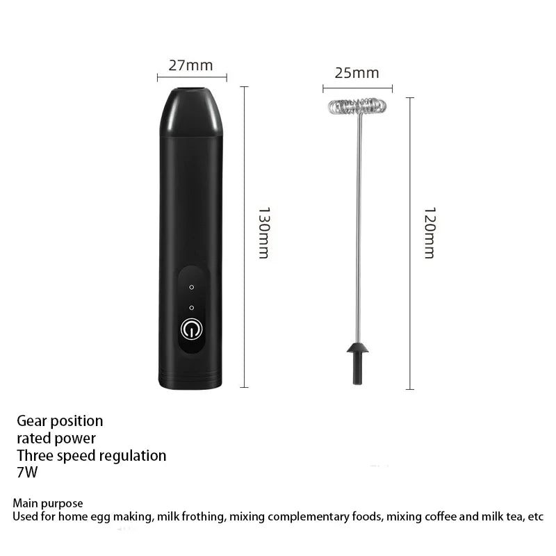 Diwiter Electric Milk Frother Handheld Egg Beater Foamer Coffee Maker Electric Blender Mixer Mini Portable Blender Kitchen Tool