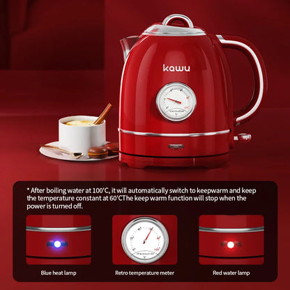 European-style retro electric kettle, 1.3L large capacity, constant temperature and heat preservation, a great home item