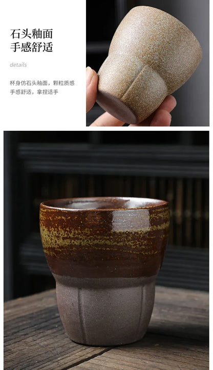 Mug Coarse Ceramic Coffee Mug Cup Tea Cup Vintage Rough Pottery Coffee Mug Tea Cup