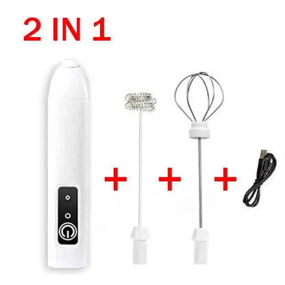 Diwiter Electric Milk Frother Handheld Egg Beater Foamer Coffee Maker Electric Blender Mixer Mini Portable Blender Kitchen Tool