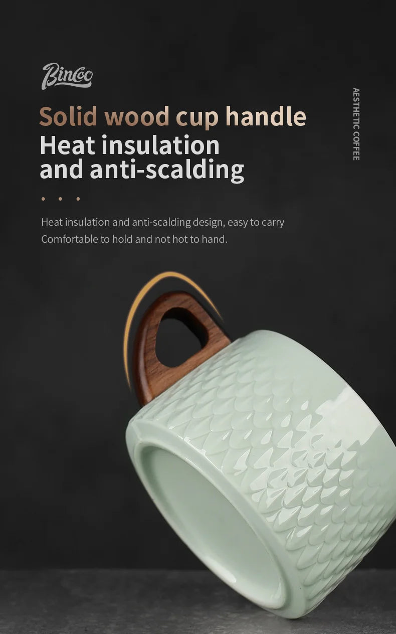 Bincoo Espresso Mug 200ml Ceramic Coffee Cup and Saucer Professional Home Barista Latte Art Mug Exquisite Kitchen Accessories