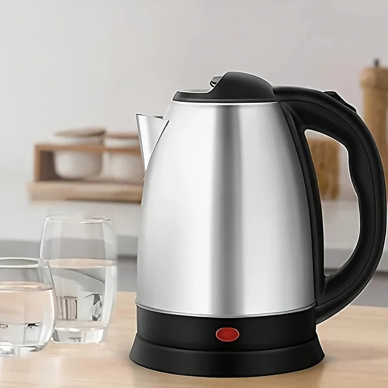 2L Electric Kettle1000W Stainless Steel Teapot with Auto Shut-Off Anti-Dry Design,Quick Boil for Home Kitchen,Durable Kitchenwar