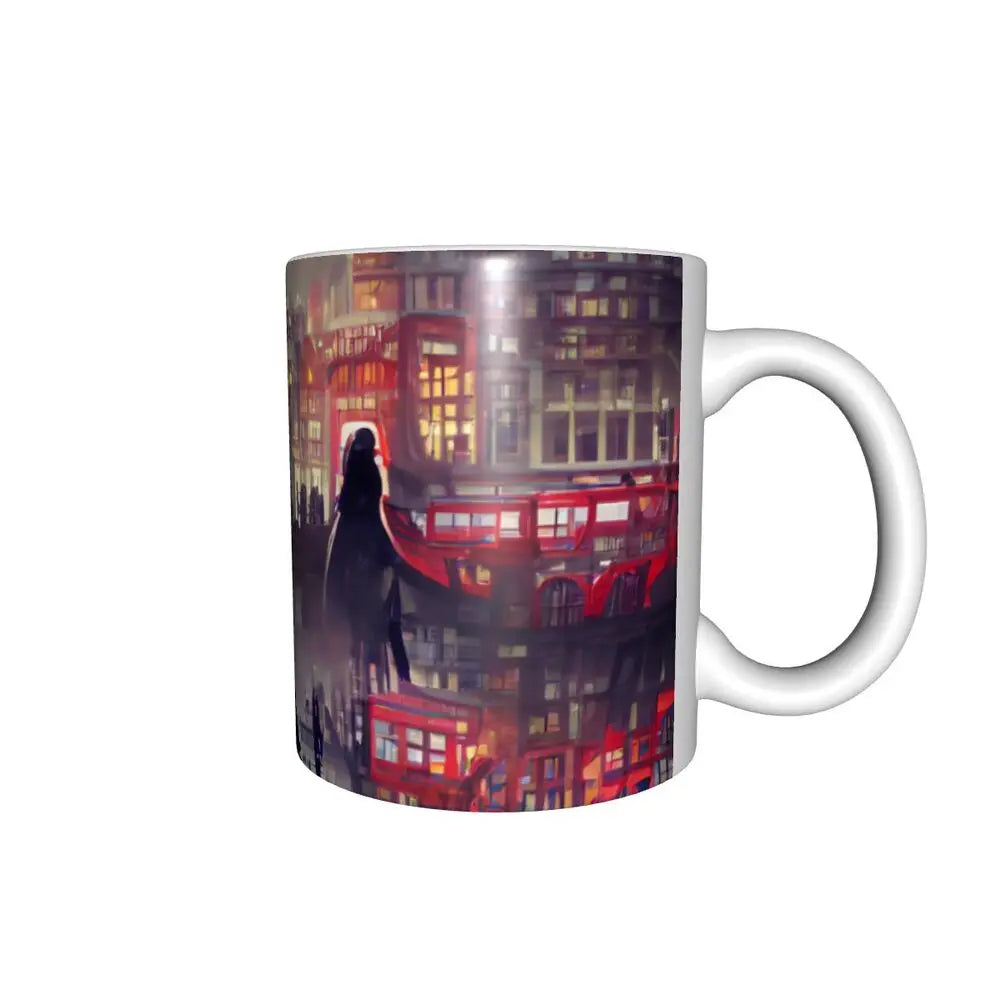 London Mug Funny Ceramic Coffee Cups Tea Mugs Milk Cup Drinkware Gift for Friends