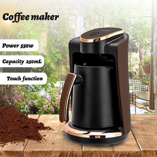 Compact Electric Drip Coffee Machine Home Use 3-5 Cups Fast Brewing Fast Heat Turkish coffee maker Auto Convenient