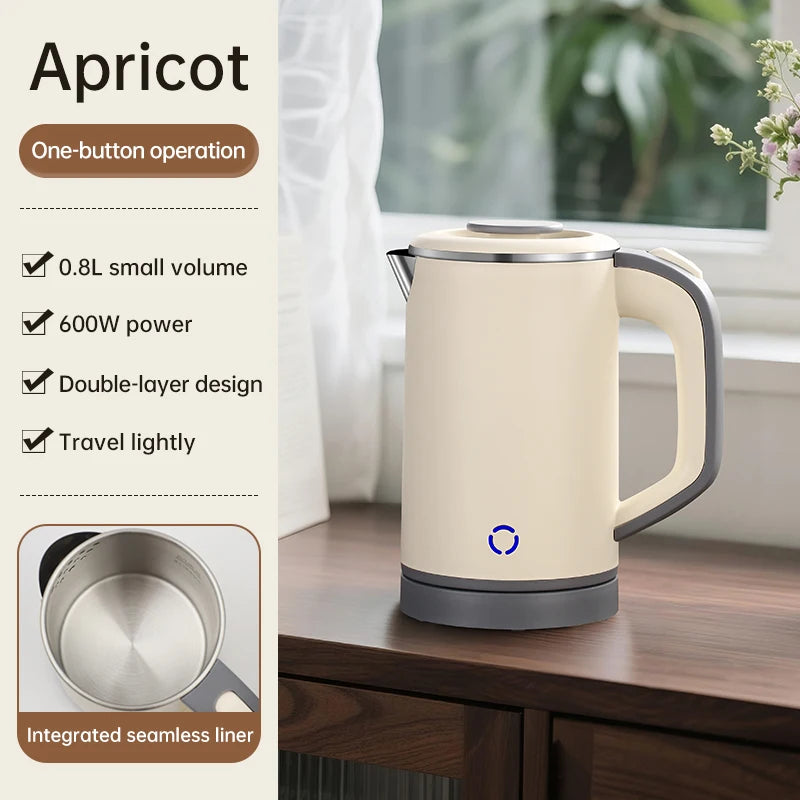 Electric kettle 800ml small kettle heating kettle office household electric kettle tea and milk.