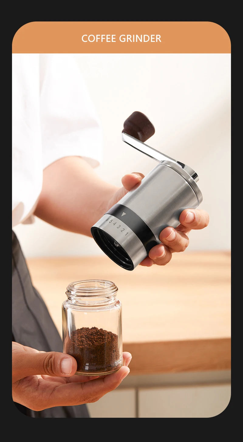 Coffee Set Coffee Accessories Manual Grinder Mill Glass Pot with Filter Dripper Gooseneck Kettle Specialized BaristaSet