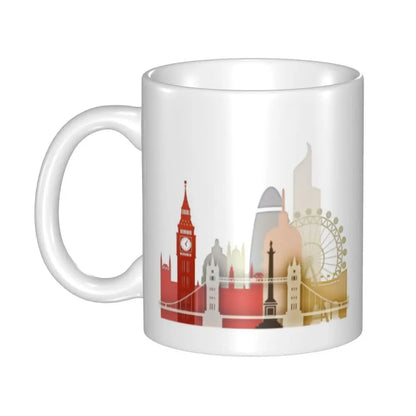 London Mug Funny Ceramic Coffee Cups Tea Mugs Milk Cup Drinkware Gift for Friends