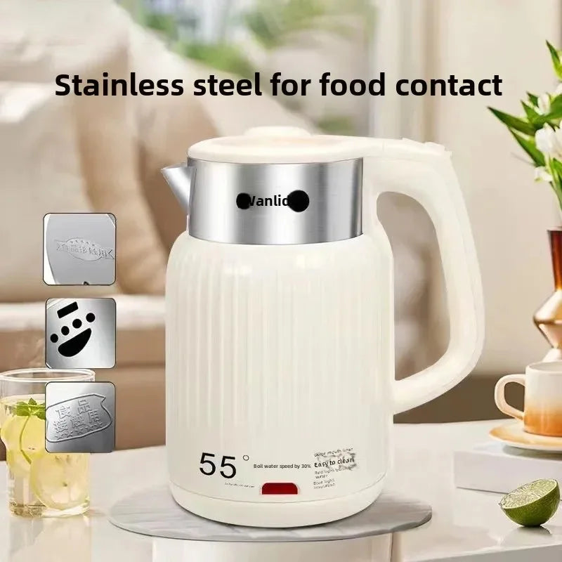 Intelligent Constant Temperature Electric Kettle 1500w Stainless Steel Electric Kettle Household 1.8L Portable Electric Kettle