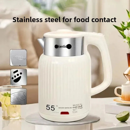 Intelligent Constant Temperature Electric Kettle 1500w Stainless Steel Electric Kettle Household 1.8L Portable Electric Kettle