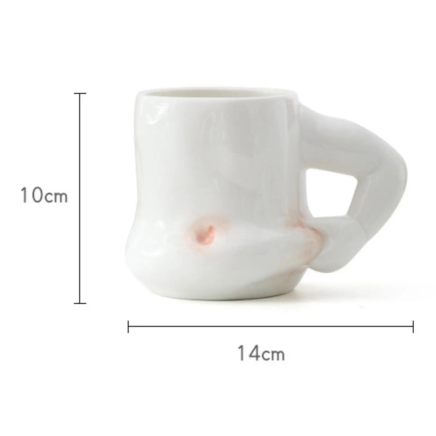 Coffee Mug Creative Tableware Durable Tea with Handle Water Cups Reusable Belly Mug for Party Household Festivals Office