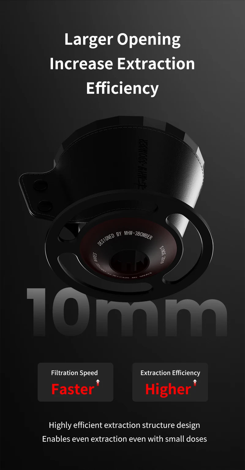 MHW-3BOMBER Pour Over Coffee Maker Set 500ml Glass Pour Over Coffee Dripper Filter Coffee Maker  Filter Paper Coffee Accessories