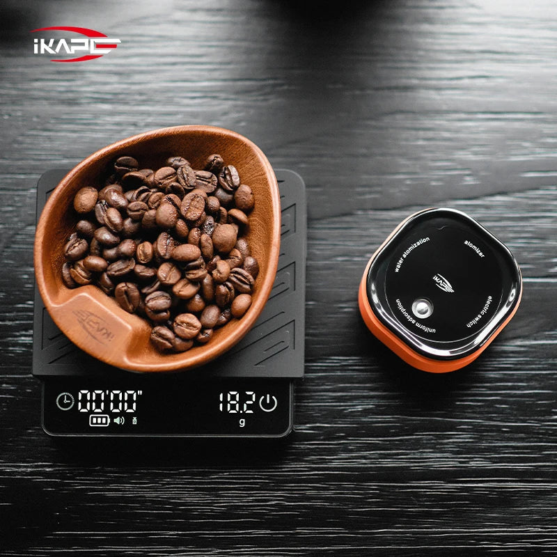 IKAPE Coffee Bean Atomizer,20ml Anti-Static  Automatic Spray Bottle,Espresso Machine Accessories,Coffee Lover Gift