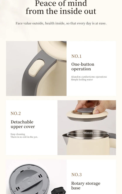 Electric kettle 800ml small kettle heating kettle office household electric kettle tea and milk.