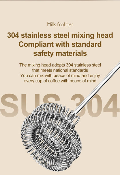 MINI Coffee Frother USB Rechargeable 3 Speeds Foam Maker Coffee Milk Mixer Electric Handle Blender Egg Beater Hot Cooking Tools