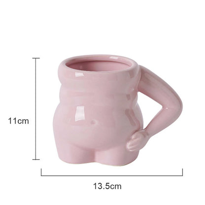 Coffee Mug Creative Tableware Durable Tea with Handle Water Cups Reusable Belly Mug for Party Household Festivals Office